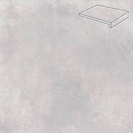 Stroeher - Selected 980 grey 294x175x52x10 артикул 4817 - Клинкерная ступень, прямой угол