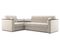 Диван угловой с Баром Неаполь 1,2 - Velutto 17 бежевый/ коричневая накладка