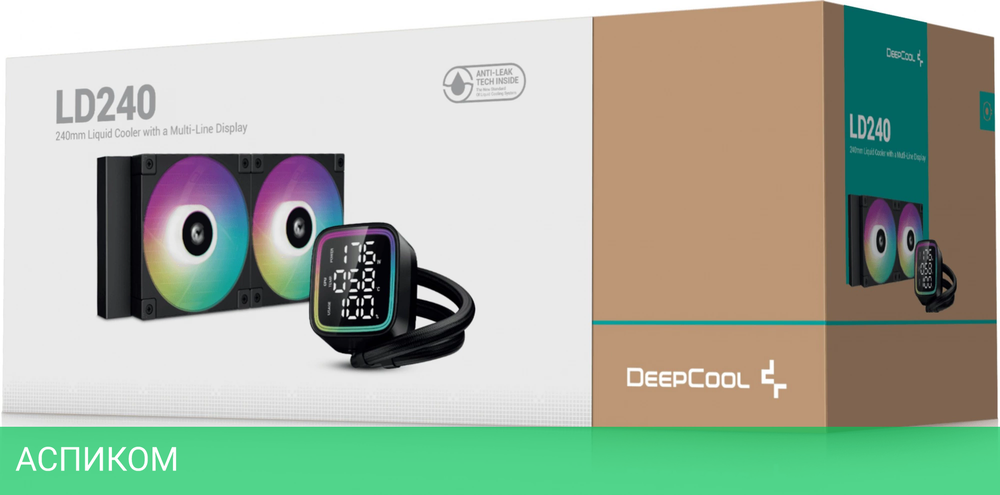 Система жидкостного охлаждения для процессора DeepCool LD240 WH белый (R-LD240-WHDMMN-G-1)