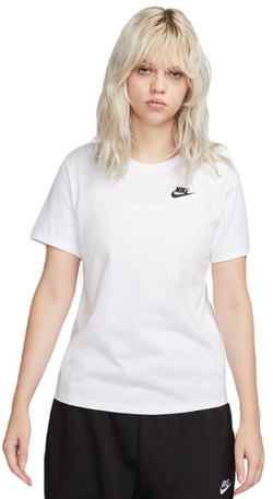 Женская теннисная футболка Nike Sportswear Club Essentials T-Shirt - белый