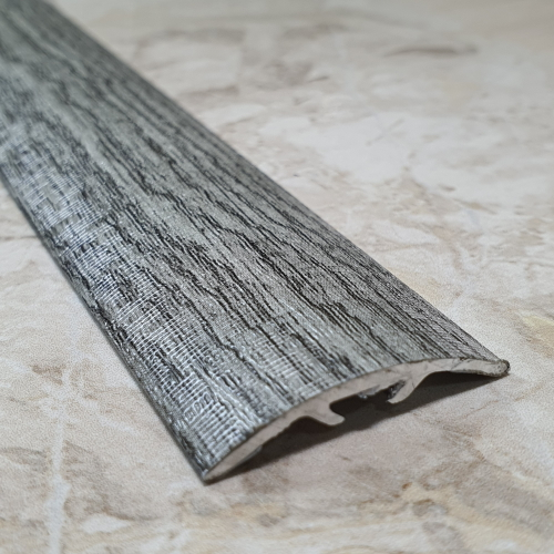 Порог-стык 30мм "DO-4" 2,7м Дуб графитовый (47) ламинир. алюм.