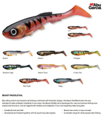 Приманка мягкая виброхвост Abu Garcia Beast Paddle Tail, 210 мм, 4 шт, Funky Fish