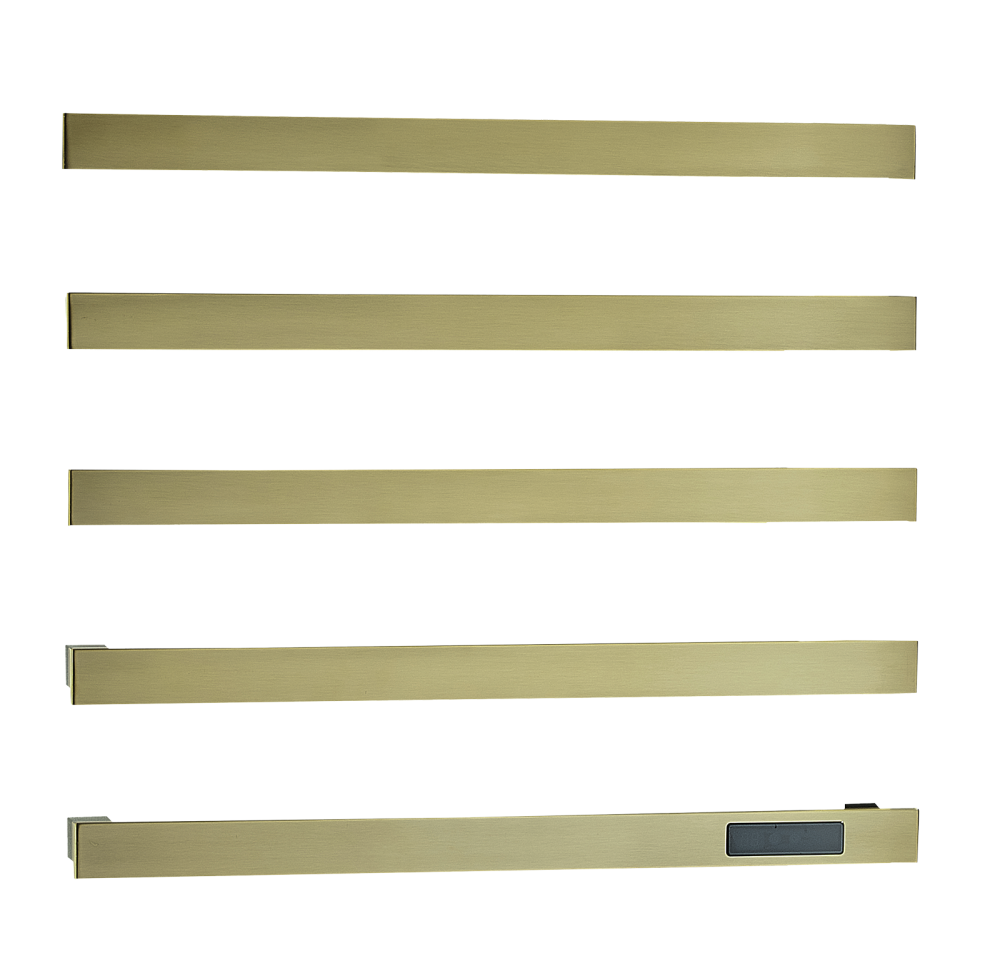 Встроенный ЭЛ. П-сушител на 5 полки (Мат. Золото,квадрат)  ViEiR (3/1шт)