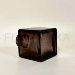 Комплект: Флакон для диффузора 50 мл коричневый куб с белой крышкой