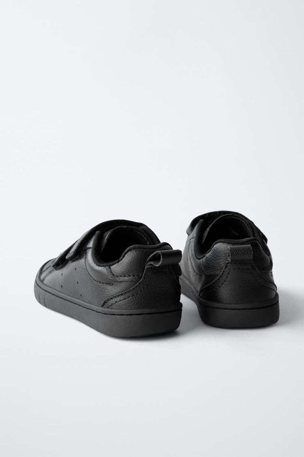 ZARA КОЖАНЫЕ КРОССОВКИ BAREFOOT, ЧЕРНЫЙ