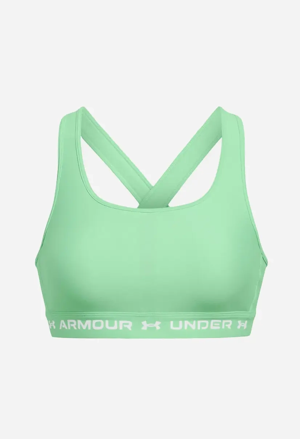 Женский топ бра Under Armour UA Crossback Mid Bra-GRN