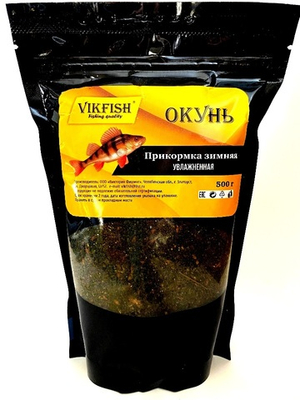 Прикормка VIKFISH Зимняя УВЛАЖНЕННАЯ (ОКУНЬ) 500гр