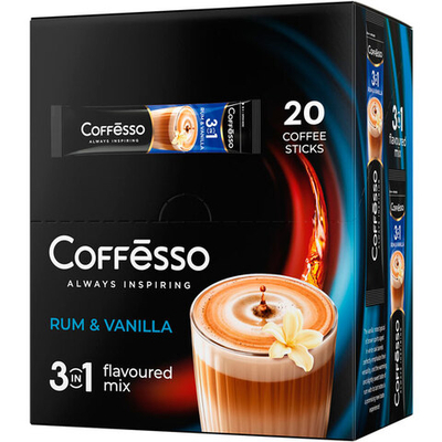 Кофе растворимый Coffesso Ром и ваниль 3в1 Х20 2179