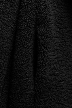 ZARA ШУБА ИЗ ИСКУССТВЕННОЙ ОВЧИНЫ, ЧЕРНЫЙ