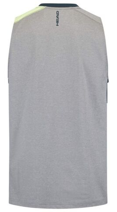 Мужская теннисная футболка Head Padel Tank Top - grey/light green