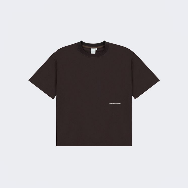 Футболка UNIFORM Boxy, темно-коричневый