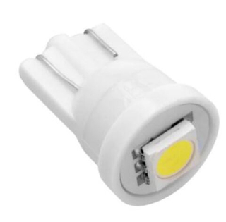Светодиод 12V T10  1SMD 5050 WHITE Маяк (без цок.1 кер. диод) 12Т10-W/1SMD