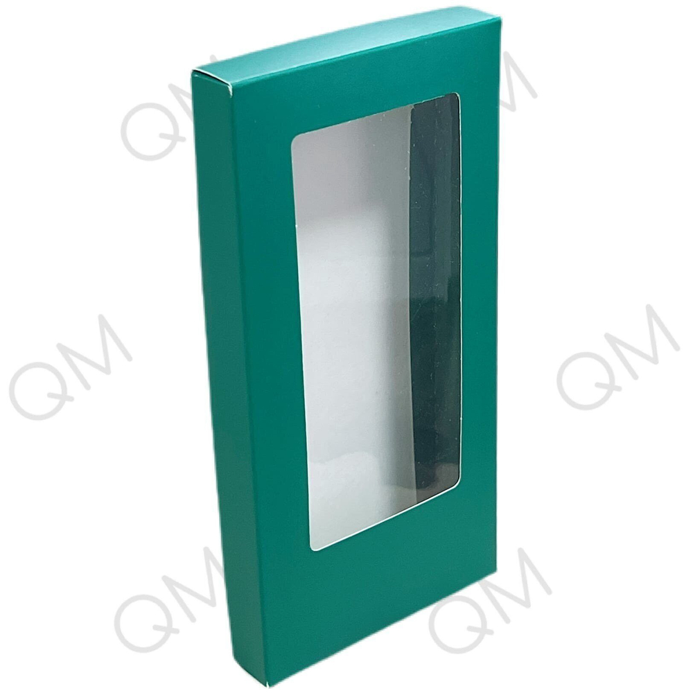 Коробка для шоколадной плитки 180*90*17 мм (зеленая матовая), 50шт