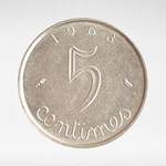 France, 5 Centimes 1963 - 5th Republic, XF