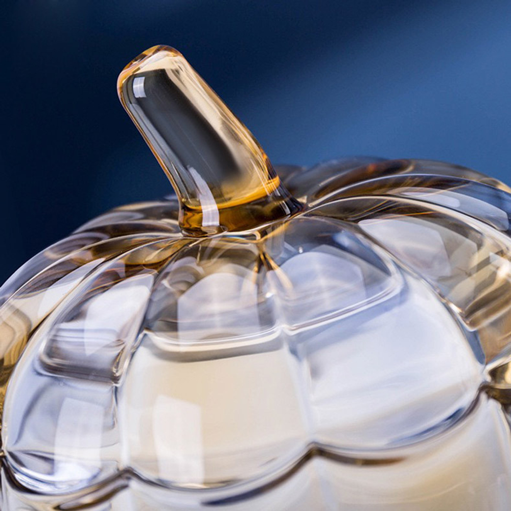 Шкатулка Cloyd POME Box / выс. 17 см - янтар. стекло (арт.50052)