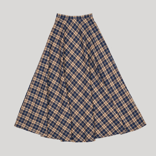 A-line Skirt Navy-Blue