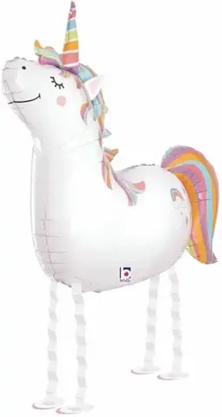 Шар (38""/97 см) Ходячая Фигура, Волшебный единорог, 1 шт. в упак. Ж86