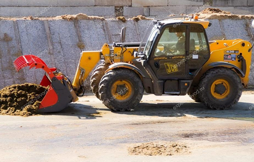 Ковш для силоса на Экскаватор-погрузчик Terex