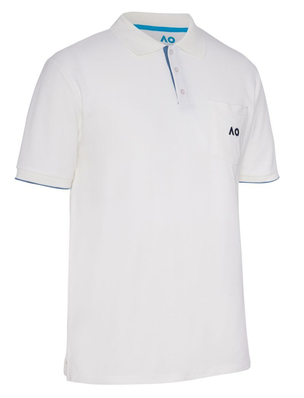 Мужское теннисное поло Australian Open Polo Pocket AO Logo - cream