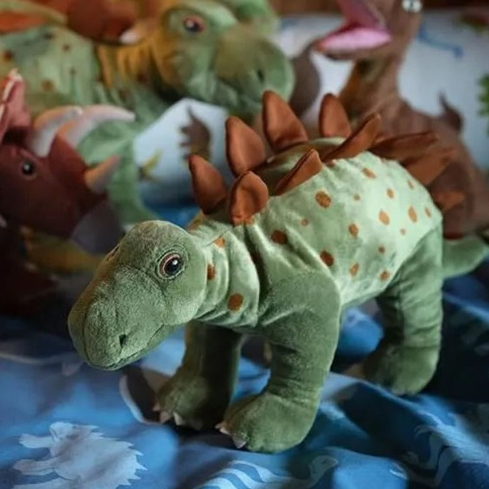 Мягкая игрушка динозавр/стегозавр Mullvad, 75 см, полиэстер