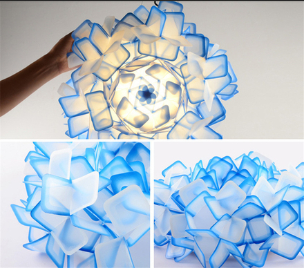 Pendant design lamp Clizia by Slamp D70 (Blue)