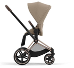 Коляска Cybex Priam IV Rosegold complete Aton B2 Bay Blue Base One 4 в 1 Cozy Beige