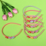 Ободок для волос детский на блистере «MiMi Boom - Ромашки», микс 6 цветов, 0,5см