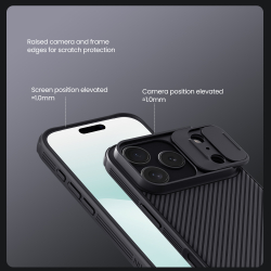 Чехол с защитной шторкой для камеры от Nillkin на iPhone 17 Pro, серия CamShield Pro Case