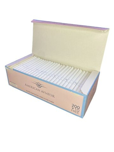 Гильзы для сигарет "American Aviator" Super Slim XL 24мм White 5х210шт (Комплект)