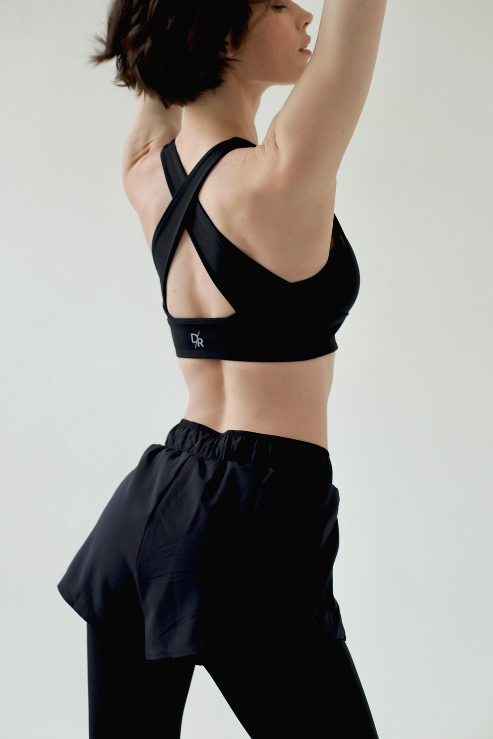 Лосины Active Leggings 2 в 1 in Black