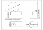 Тумба с раковиной Black&White Universal U915 140 серая