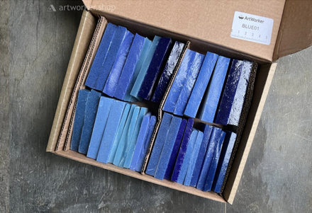 BOXSET BLUE 01 (5 кг) - набор смальты в кирпичиках