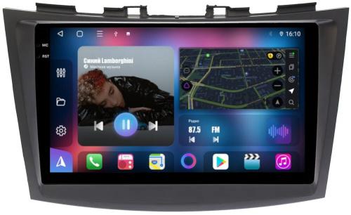 Магнитола для Suzuki Swift 4 2011-2015 - FarCar S400-TS18 монитор 9.5" QLED на Android 14, CarPlay, 4G SIM-слот