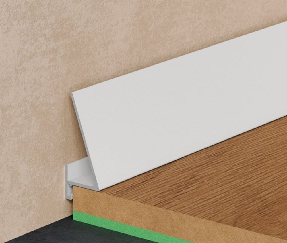 Щелевой плинтус Pro Design Corner 570 белый, 2600x15,5x35 мм