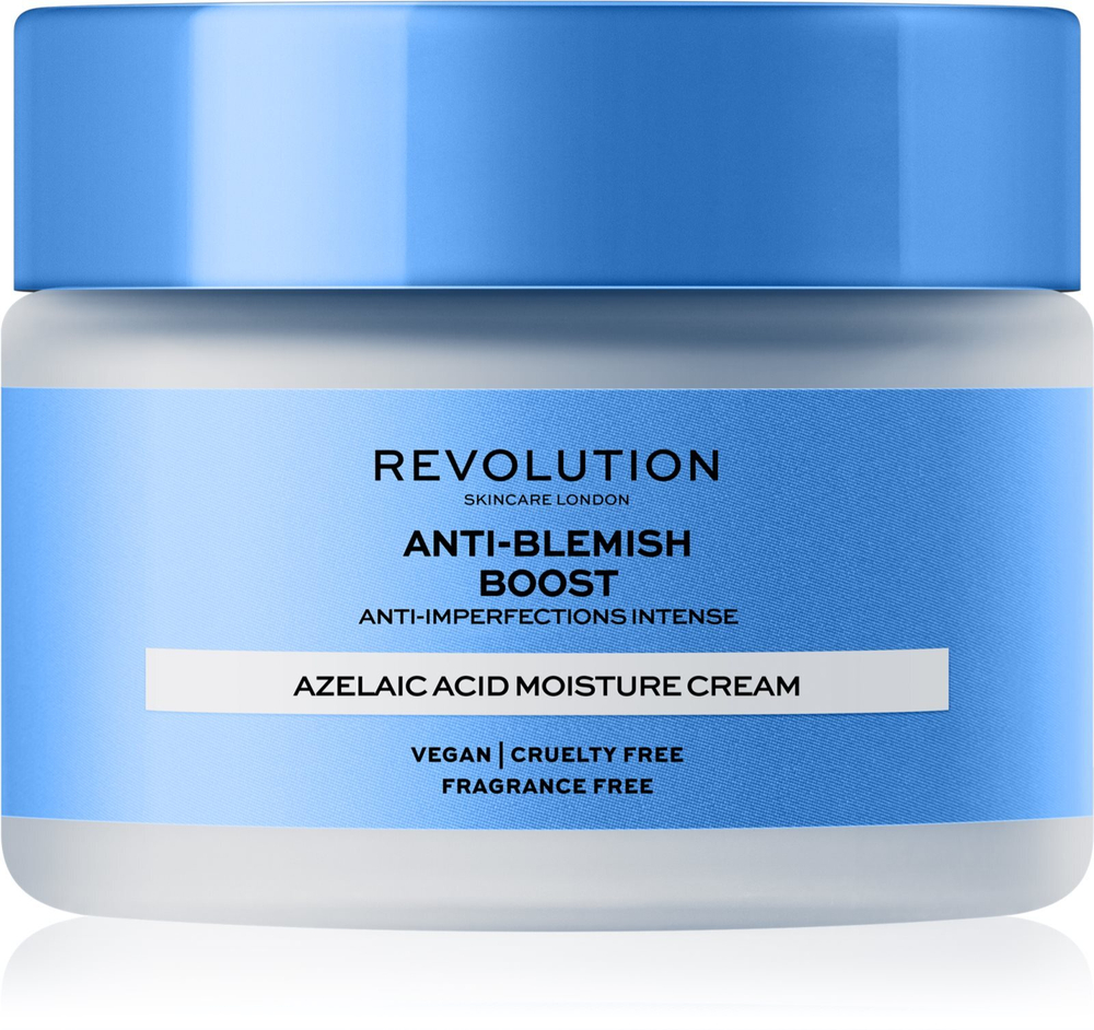 Revolution Skincare Boost Anti Blemish Azelaic Acid - Увлажняющий и успокаивающий крем для кожи с пигментными пятнами /   50  ml  / GTIN 5057566262880