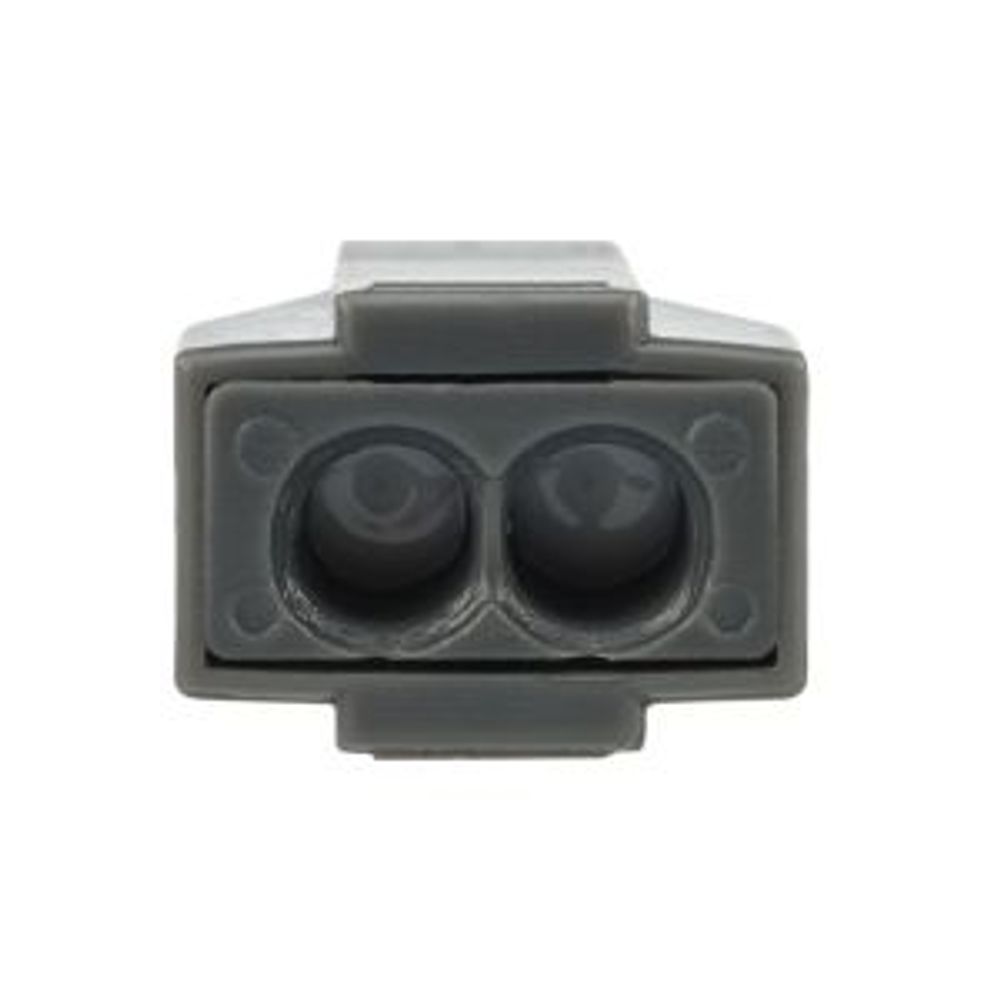 Экспресс-клемма с пастой СМК 773-302, 2-проводная до 2,5 мм², серая (100 шт/уп) REXANT