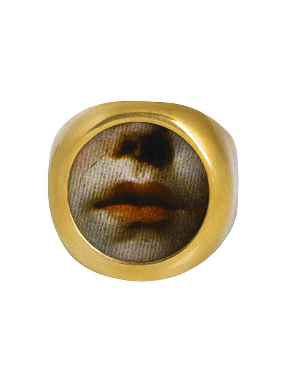 Кольцо-печатка «Губы»
