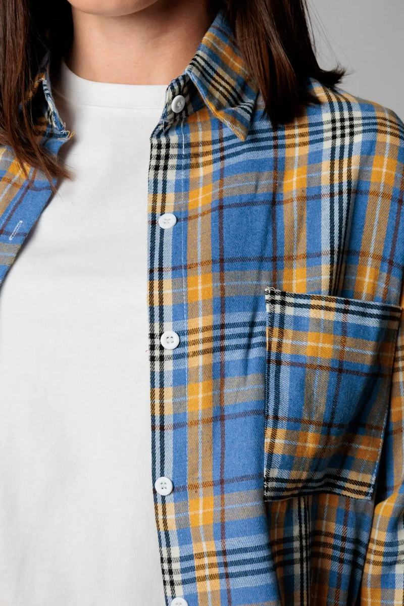 Рубашка женская 1903 синий