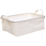 Коробка для хранения вещей с ручками «ВЕСТА», цвет слоновая кость, 30*20*13см