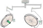 Потолочный двухблочный светодиодный операционный светильник Паналед-160/160 с видеокамерой HD