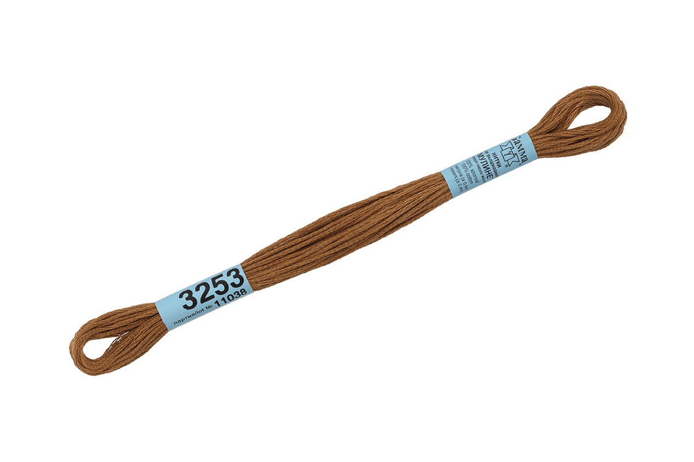 Мулине  "Gamma", 100% хлопок, 8 м, №3253