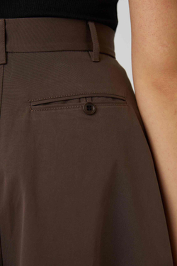 Юбка макси из коричневого хлопка