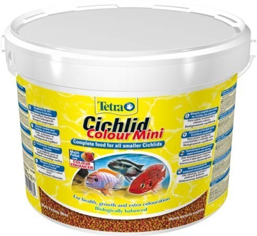 Корм для рыб TetraCichlid Colour Mini корм для всех видов цихлид для улучшения окраса 10 л.