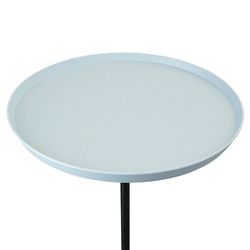 Столик кофейный Sustainable collection, Ø38 см, серо-голубой/черный