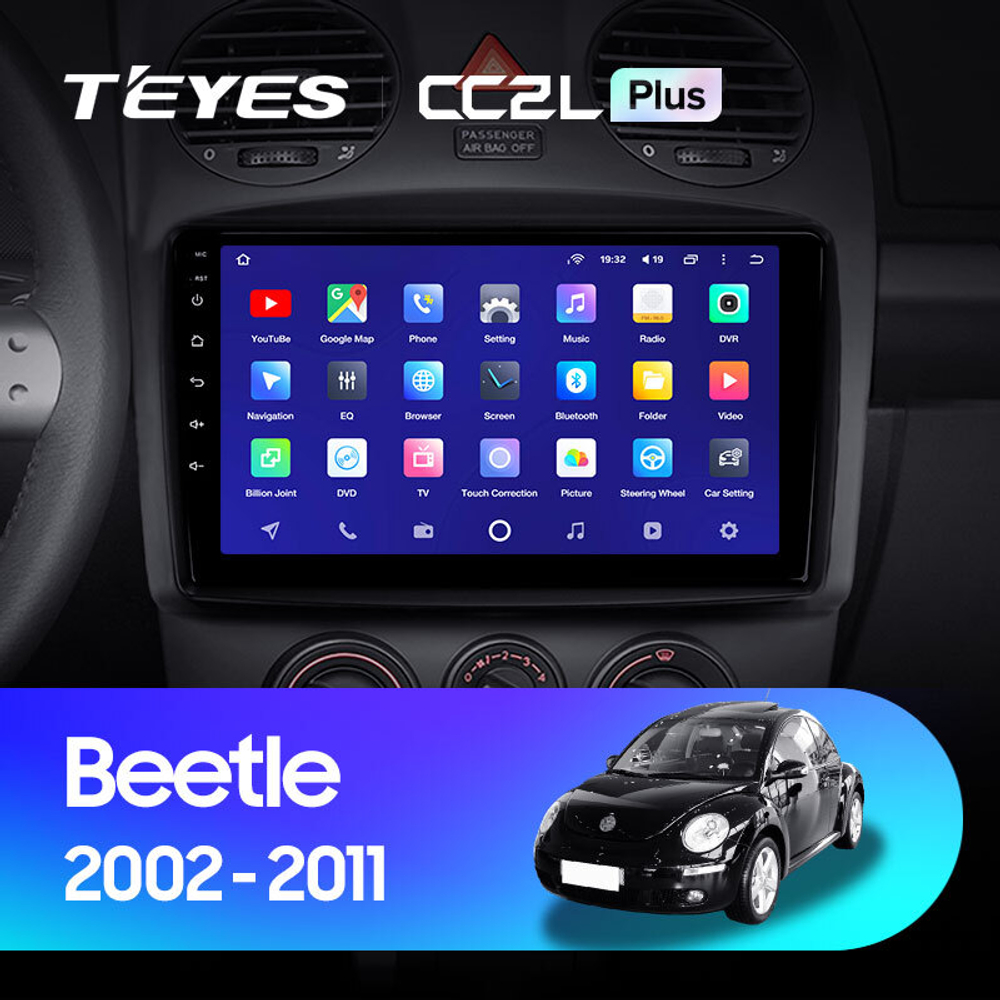 Teyes CC2L Plus 9" для Volkswagen Beetle A4 2002-2011