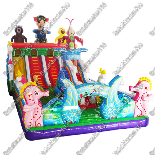 Надувной батут "Фантазия", 14*7*7 м