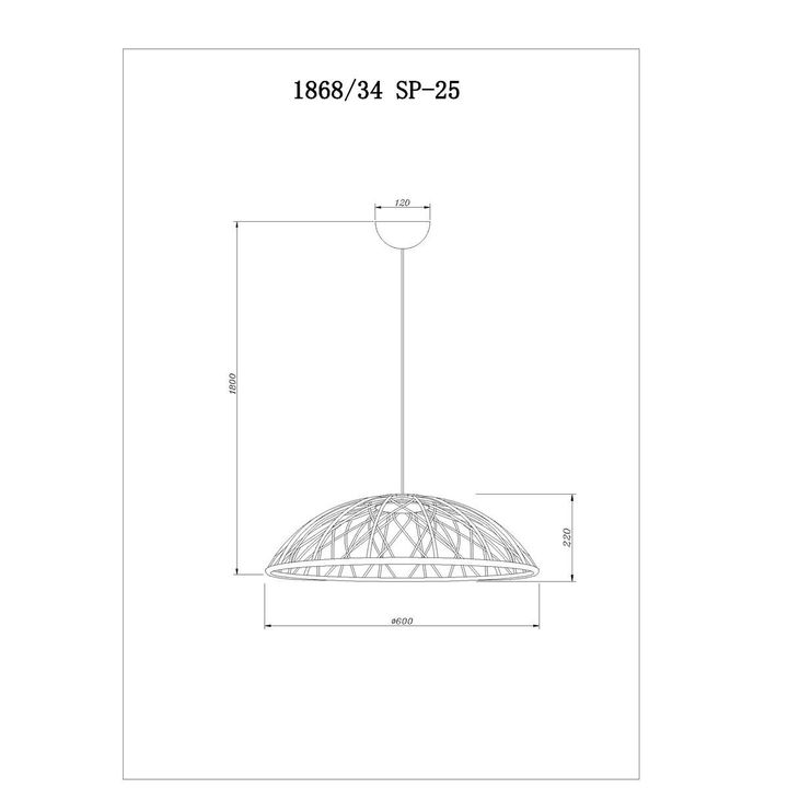 Подвесной светодиодный светильник Divinare Cervantes 1868/34 SP-25