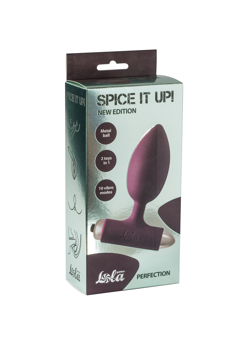 Анальная пробка с вибрацией Spice it up New Edition Perfection Wine red 8014-03lola