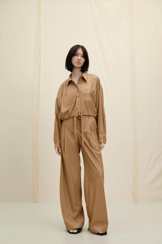 Брюки из эко-кожи