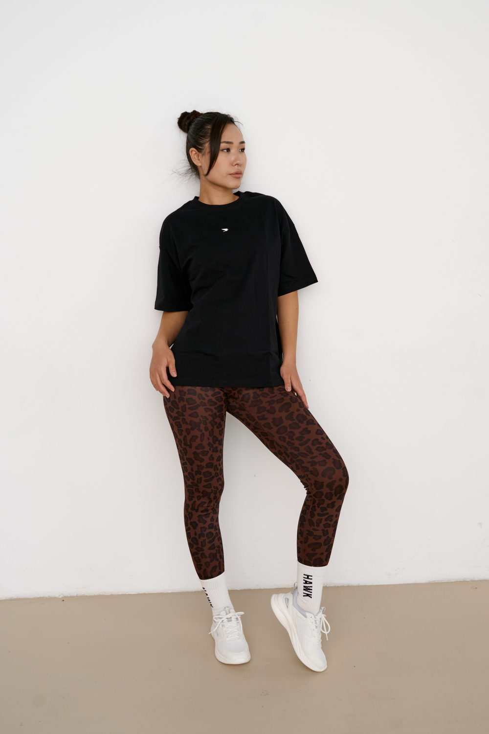 ЛЕГГИНСЫ WARM PRINT (коричневый)